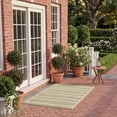 thumbnail image 5 of Safavieh Courtyard Caroline Striped Indoor/Outdoor Area Rug, Beige/Sweet Pea, 4' x 5'7", 5 of 16