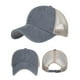 thumbnail image 3 of Gorra de béisbol para hombre - Malla lavada - Sombrero para el sol - Ajustable - Color liso - Talla única - Poliéster, 3 of 3