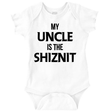 

My Uncle Is The Shiznit Romper Boys or Girls Infant Baby Brisco Brands 12M