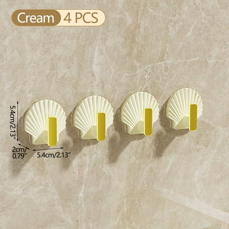 

4pc Punch-free Wall-mounted Bag Adhesive Wall Hooks Hook Hooks For Hanging Door Back Storage Hanger Wall Hooks For Hanging Strong Adhesive Hooks Seamless Hook Wall Hooks Headphone Rack