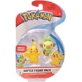 thumbnail image 1 of Pokemon Pikachu & Grookey 2 Inch Battle Figure 2-Pack, 1 of 2