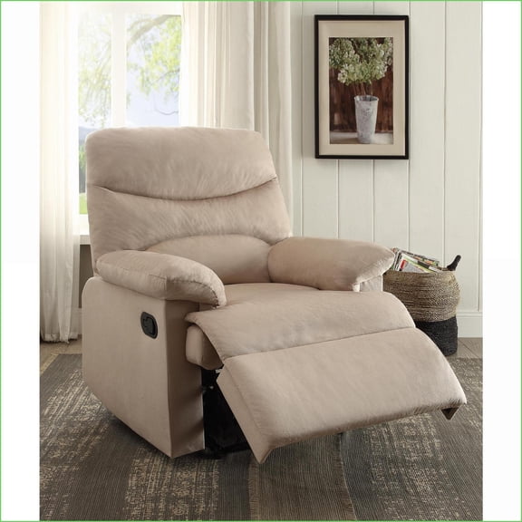 Recliners, Modern Motion Recliner | Beige | Woven Fabric
