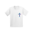 thumbnail image 1 of Awkward Styles Pink and Blue Cross Youth Shirt Christian T Shirt for Boys Christian Cross Shirts for Girls Jesus T-Shirt for Children Christian Gifts Jesus Clothing for Children Cross T-Shirt for Kids, 1 of 4