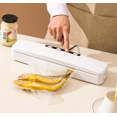thumbnail image 2 of Máquina de envasado al vacío para alimentos, sellador al vacío con cortador integrado para alimentos húmedos y secos, incluye bolsas enrollables al vacío, 2 of 5
