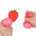 thumbnail image 5 of Nrmvnmi Realistic Strawberry Squeeze Ball, Funny Fruit Squeeze Ball, Desk Decor & Prank Gift, Anxiety Stress Relief Party Favor Gifts for Adults, 5 of 8