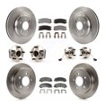 thumbnail image 1 of Transit Auto Front Rear Hub Bearings Assembly Disc Brake Rotors and Ceramic Pads Kit (10Pc) for Car Buick LaCrosse Allure - Left Right Side (Driver Passenger) KBB-115363, 1 of 11