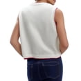thumbnail image 4 of Fgnfyis Gilet Sans Manches Décontracté pour Femmes, Col Rond, Basique, pour Usage Quotidien, Toutes Saisons, Confort, Rouge P, 4 of 7