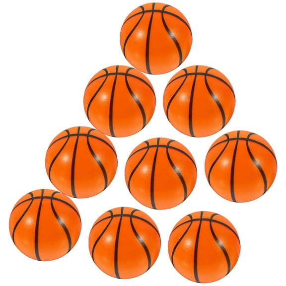 HEMOTON 12Pcs Orange Pu Basketball Shape Cake Decorations For Birthday Parties And Boys Baking Toppers 2.56X2.56X2.56In
