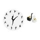thumbnail image 5 of Reloj de pared Bailarina bailando Estatua colgante Escultura de animales de cerámica moderna Decoración Centro de mesa Movimiento de barrido silencios, 5 of 8