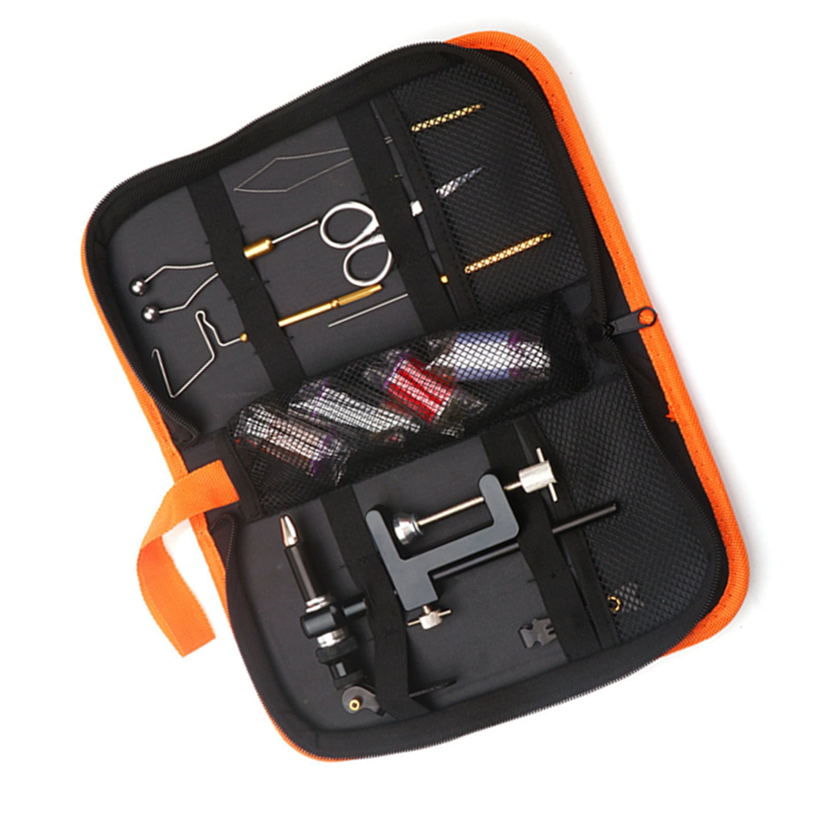 Sorven fly making kit for fly fishing Fishing Fly Tying Tools Kit with Fly Tying Threader Needle Whip Finisher Scissors Fly Tying Kits for Flying Fishing Professionals Beginners