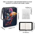 thumbnail image 3 of ALAZA Colorful Fish Trading Card Binder 4 Pocket Cards Collection Album 400 Folder Holder, 3 of 6