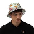 thumbnail image 4 of Bingfone Lobster Sea Shell Bucket Hat for Men Women,Packable Reversible Printed Sun Hats,Fisherman Outdoor Travel Hiking Beach Caps, 4 of 7