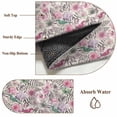 thumbnail image 6 of Runner Rug 2 x 6 Ft, Vintage Pink Flower Washable Non-Slip Floor Mat for Kitchen Hallway/Entryway, Spring Floral Leaves Pastoral Birds Plants Long Kitchen Runner Area Rugs for Living Room,, 6 of 8