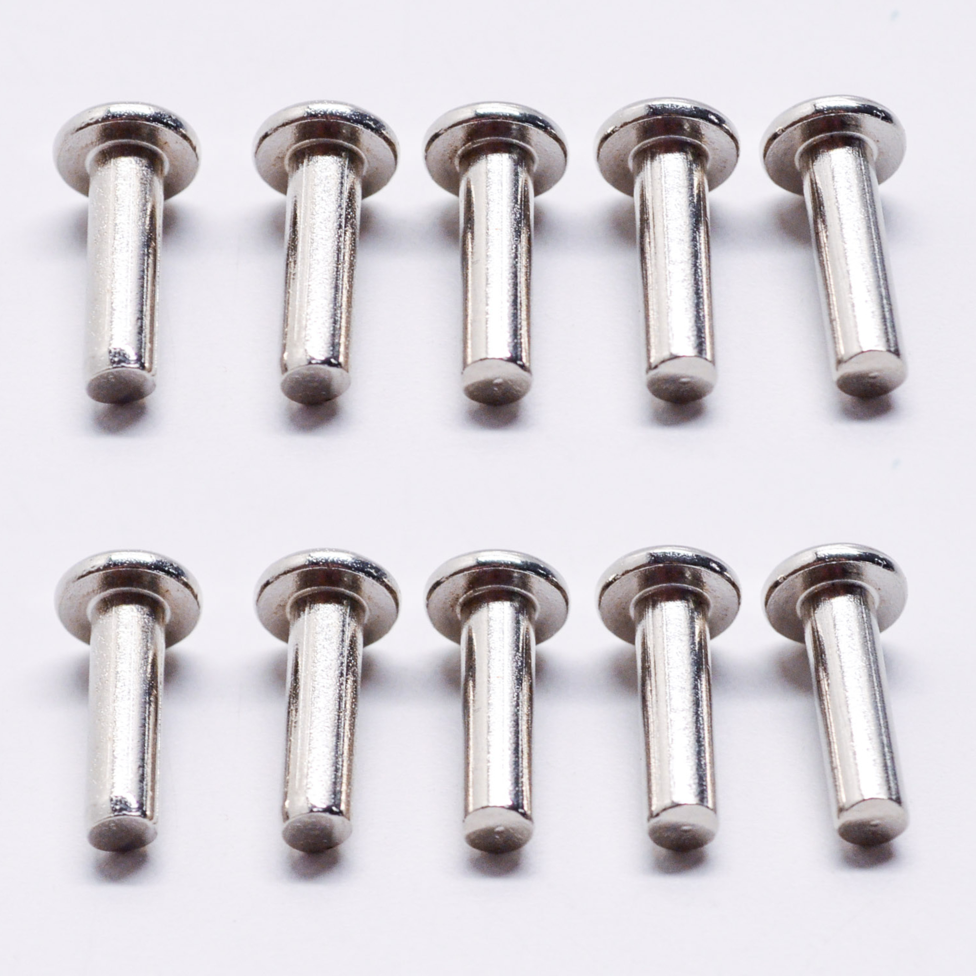 SkiDoo New OEM Steel Flat Head Rivet, 10/PK, 390906200