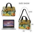 thumbnail image 3 of 16" Laptop Briefcase for Work Travel Laptop Shoulder Bag Carrying Handbag Laptop Case Vase and Fruit Pattern, 3 of 8
