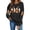 Black H, variant on Enjoytime Halloween Crew Neck Sweatshirts Women Vintage Funny Printed Pullover Top Lightweight Casual Long Sleeve Sweatshirt