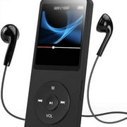Hi-Fi Lossless Sound MP3 Walkman Player 1.8 Inch Screen Portable Music Player Support FM Radio Recording APE FLAC MP3 WMA WAV AAC LC JPG BMP TXT Black White Dark Blue