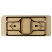 Iceberg OfficeWorks Classic Wood-Laminate Folding Table, 60 x 30 x 29, Walnut