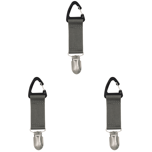 FLhrweasw Con Clip para Sombrero Lona portátil Con Clip para Guardar Sombreros para Viajes Al Aire Libre (gris Oscuro)