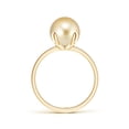 thumbnail image 2 of ANGARA Classic Solitaire Golden South Sea Cultured Pearl Ring in 14K Yellow Gold for Women | June Birthstone, Birthday, Anniversary, Jewelry Gift for Women | Pearl Ring, 2 of 5