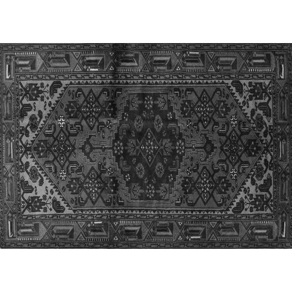 Ahgly Company Indoor Rectangle Persian Gray Traditional Area Rugs, 5' x 7'