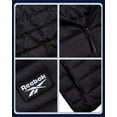 thumbnail image 3 of Chaqueta Reebok ligera con capucha acolchada para hombre, color negro, 3 of 7