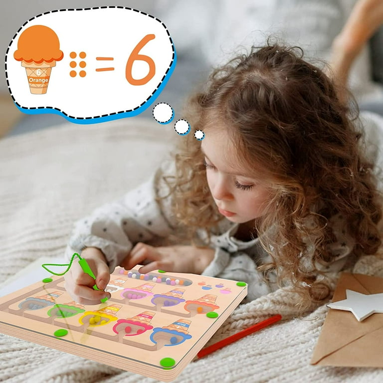 Color Matching Fun: Stack the colorful beads by matching colors. Enjoy a simple and entertaining activity that is easy to set up and play., #kidstoystore #babytoys #toystore #kidsactivities #kidstoys