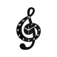thumbnail image 1 of Wall Watch Clock Musical Note Wall Clock Home Music Notes With Piano Keys Wall Clock Useful Items under 10 Digital Pocket Watch for Kids Cooking Timers for Kitchen Temperature Probe Hour Glasses with, 1 of 4