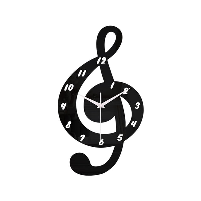 Wall Watch Clock Musical Note Wall Clock Home Music Notes With Piano Keys Wall Clock Useful Items under 10 Digital Pocket Watch for Kids Cooking Timers for Kitchen Temperature Probe Hour Glasses with