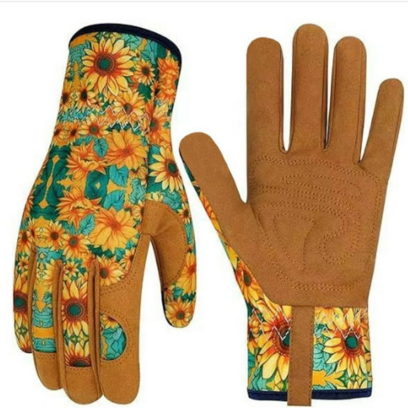 FACEGA Gardening Gloves,Protective Gardening Gloves Gardening Gloves for Women,Comfortable Breathable Design Stylish Print Work Gloves Women,Style1