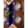 thumbnail image 5 of Purple Black Ombre Table Runner Gradient Contemporary Abstract Art Tablerunners 13 x 60 Inch, Table Decorations Tabletop Scarf for Summer Gathering Holiday Farmhouse Kitchen Dining Decor, 5 of 6