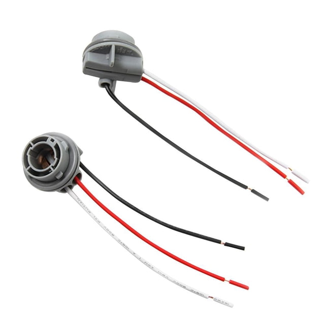 2 uds 1157 portalámparas de coche adaptador de enchufe de lámpara conector de cableado de luz lateral LED
