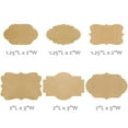 thumbnail image 2 of Wrapables Kraft Paper Sticker Labels for Lids, Mason Jars, Bottles, Homemade Products, Gift Wrapping, Parties (450pcs), Assorted Fancy, 2 of 10