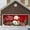 A, variant on Large Garage Door Banner Outdoor for Holiday Season Festive Xmas Front Porch Welcome Sign Featuring Santa Sleigh Reindeer Snowman Durable Design