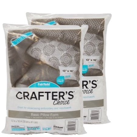 Fairfield Crafter's Choice 12"x16" Pillow Insert, Pack of 2