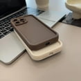 thumbnail image 6 of Compatible with iPhone 13 Pro Case, Slim Soft Gel Rubber TPU Material, Full Camera Protection, Shockproof Protective Phone Case for Women Girls Boys (Brown), 6 of 7