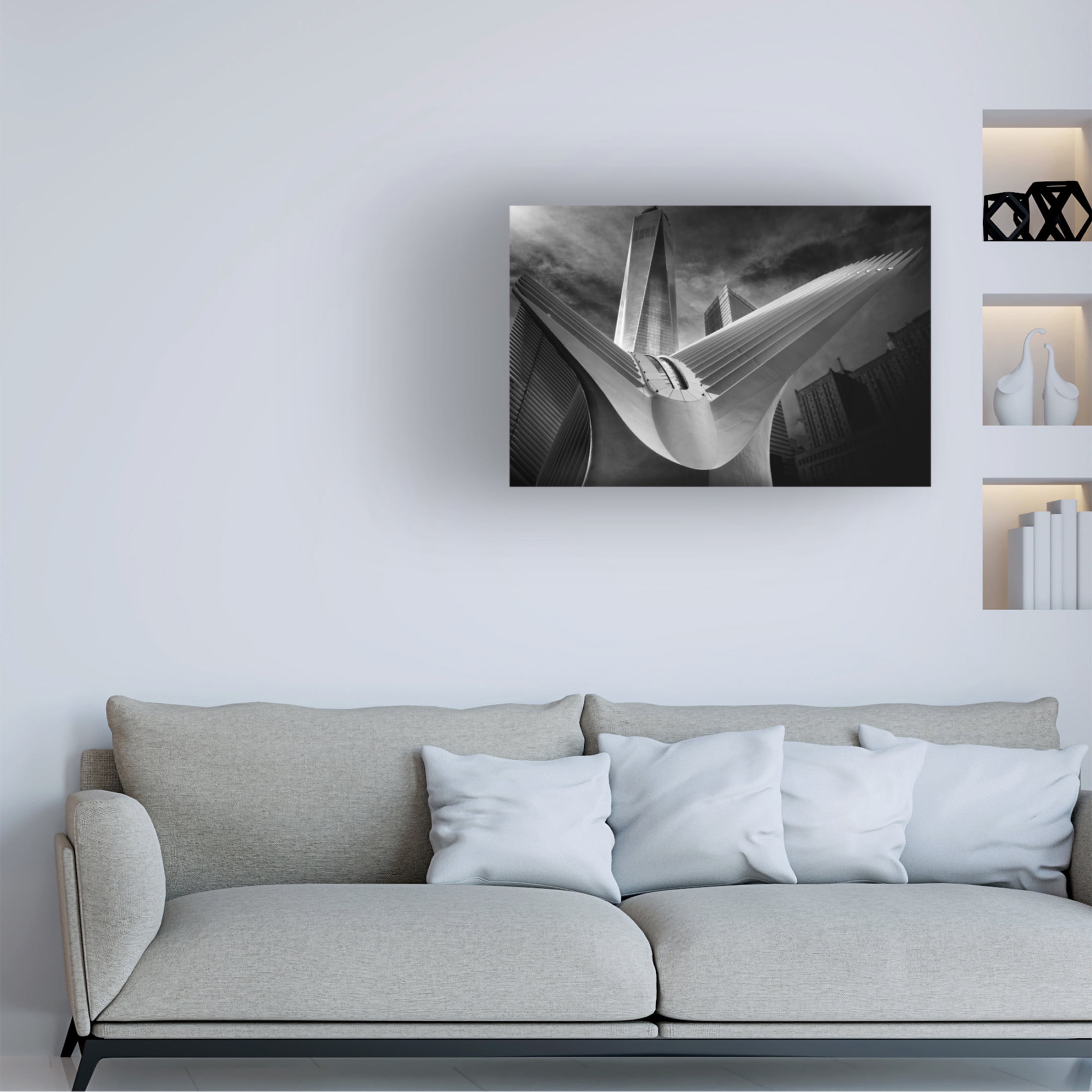 Canvas Wall Art - Alessio Forlano 'Oculus 01' Wall Art for Living Room, Bedroom, or Office Décor by Trademark Fine Art - 32 x 22 Inches