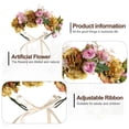 thumbnail image 4 of Corona de flores de boda para niñas, diadema Floral, tocado de corona, guirnalda de mujer con cinta ajustable, 4 of 5