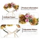 thumbnail image 4 of Corona de flores de boda para niñas, diadema Floral, tocado de corona, guirnalda de mujer con cinta ajustable, 4 of 5