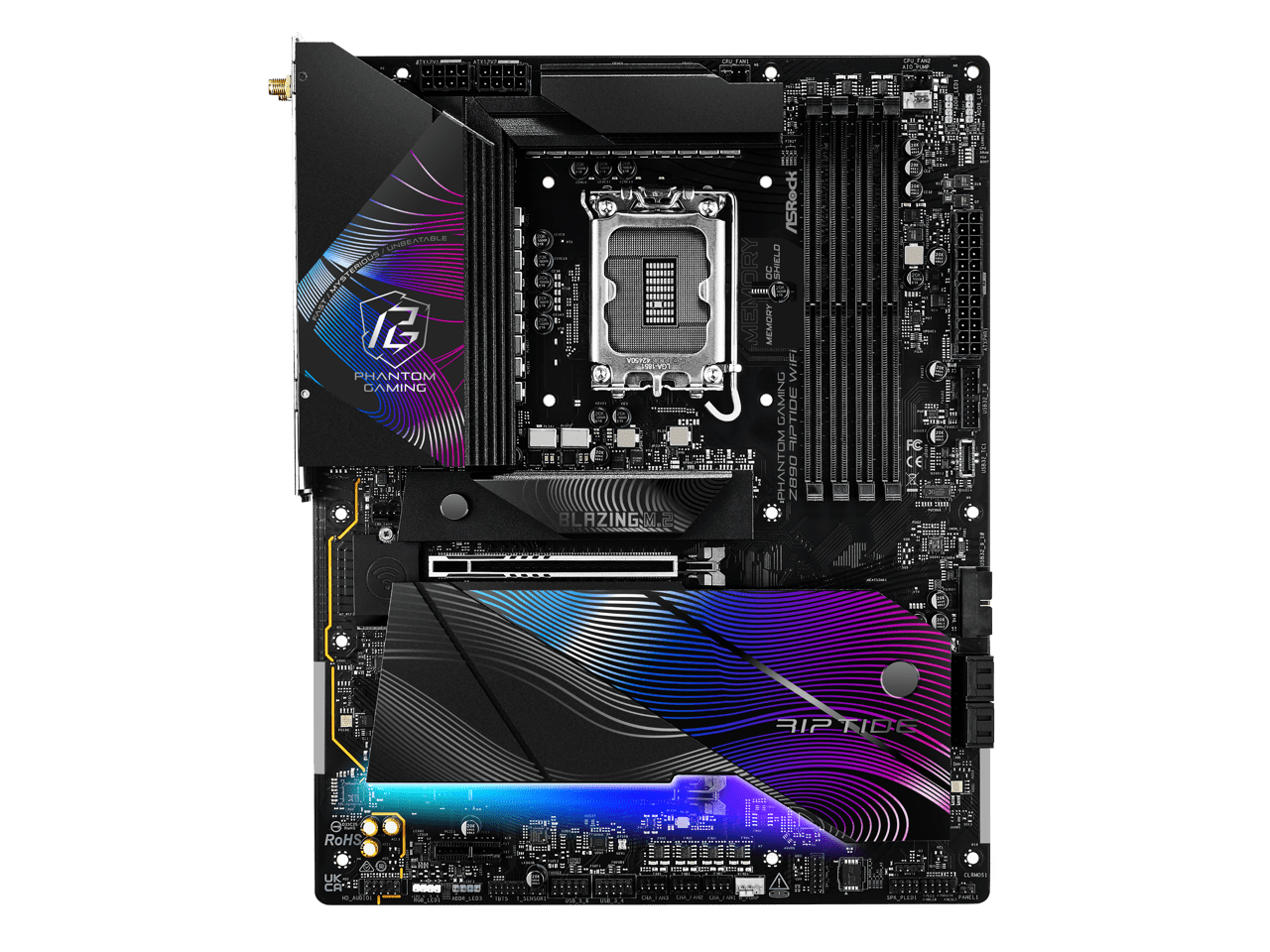 ASRock Z890 Riptide WiFi LGA 1851 Intel Z890 SATA 6Gb/s ATX Motherboard