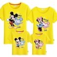 thumbnail image 1 of Dibujos animados Mickey Mouse Minne Familia Ropa a juego Papá Mamá Niños Niñas Trajes a juego Niños Camiseta para adultos Camisetas Ropa de verano para niños (120) Gao Jinjia LED, 1 of 2