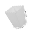 thumbnail image 2 of COMPUKAS 40Pcs White Paper Popcorn Containers Disposable Cardboard Candy and Cookie Holders, 2 of 8