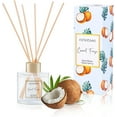 thumbnail image 1 of 100ml Scent Diffuser with 6 Fiber Sticks, 3.5 oz Reed Diffuser Set Aromatherapy Fragrance Diffusers Air Fresheners for Home Bedroom Bathroom (Coconut), 1 of 7