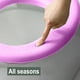 thumbnail image 4 of Funda para asiento de inodoro, cojín para asiento de inodoro EVA suave e impermeable, Universal con diseño autoadhesivo para baño, 4 of 6