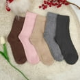 thumbnail image 3 of PUMIER 5 Pairs Wool Socks for Women Stocking Stuffers Gifts Winter Warm Hiking Crew Boot Socks, 3 of 6