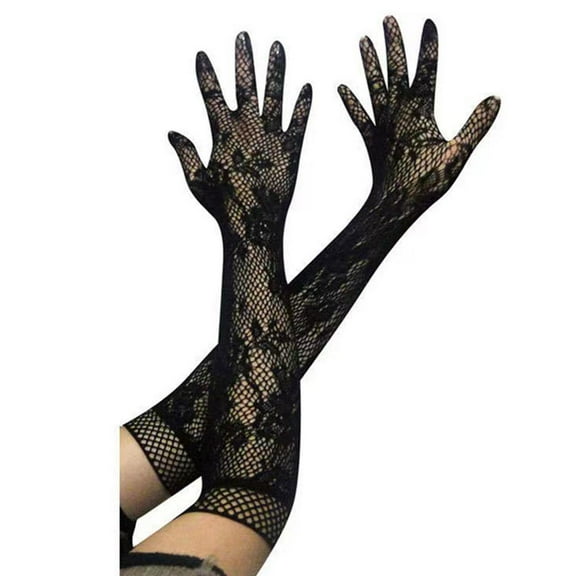 NEW Women Sexy Lingerie Glove Jacquard Uniform Seduction Fun Lace Gloves