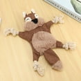 thumbnail image 5 of Stuffless Dog for , Crinkle Squeaky Dog Chew Squirrel Plush Dog Toy with Rope Knots for Small, 5 of 8