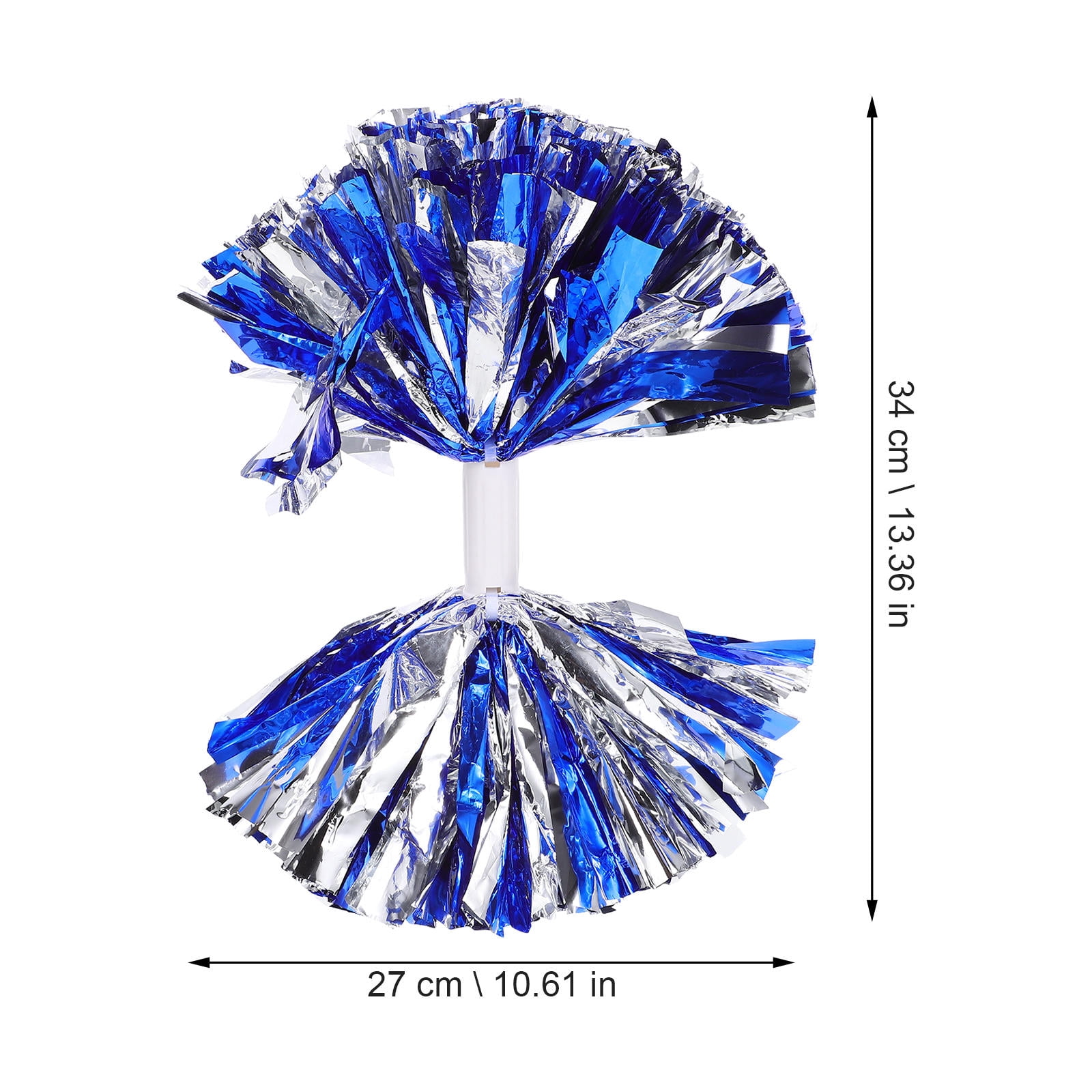 YUNLIGHTS 4-Pack Cheerleading Pom Poms, Reusable PE Material Performance Props for Dance &