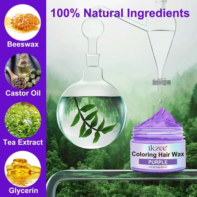 IKZEE, Coloring Hair Wax, Purple, Washable, Long Lasting - Walmart.com