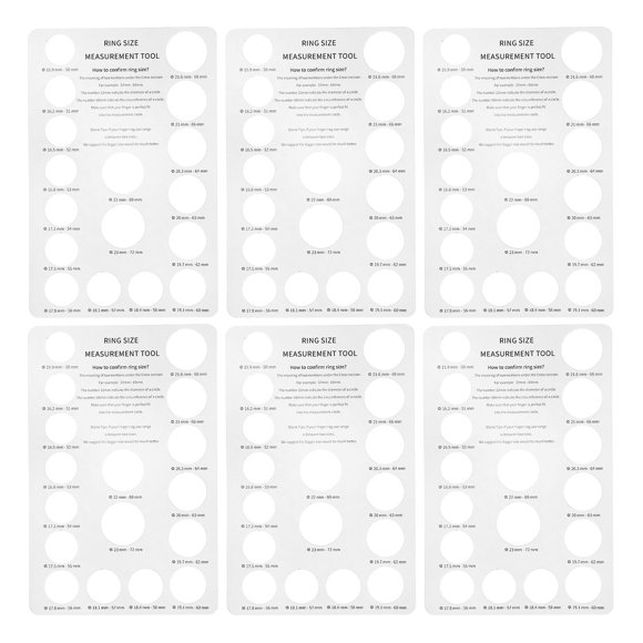 5Pcs Ring Sizers Ring Size Measurement Tools Ring Measuring Boards